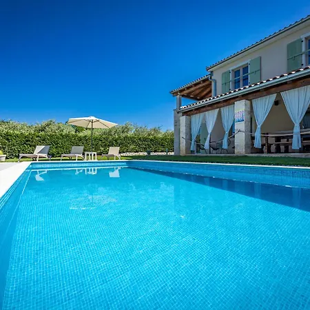 Villa Stella Polaris For 8 Persons In Istria With Private Pool, Sea View, Large Garden & Kids Playground Stuti