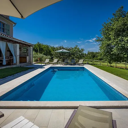 Villa Stella Polaris For 8 Persons In Istria With Private Pool, Sea View, Large Garden & Kids Playground *