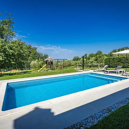 Villa Stella Polaris For 8 Persons In Istria With Private Pool, Sea View, Large Garden & Kids Playground