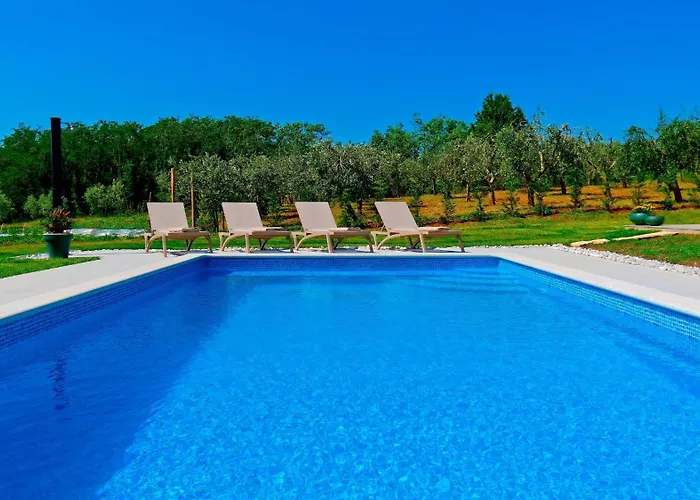 Stella Polaris For 8 Persons In Istria With Private Pool, Sea View, Large Garden & Kids Playground